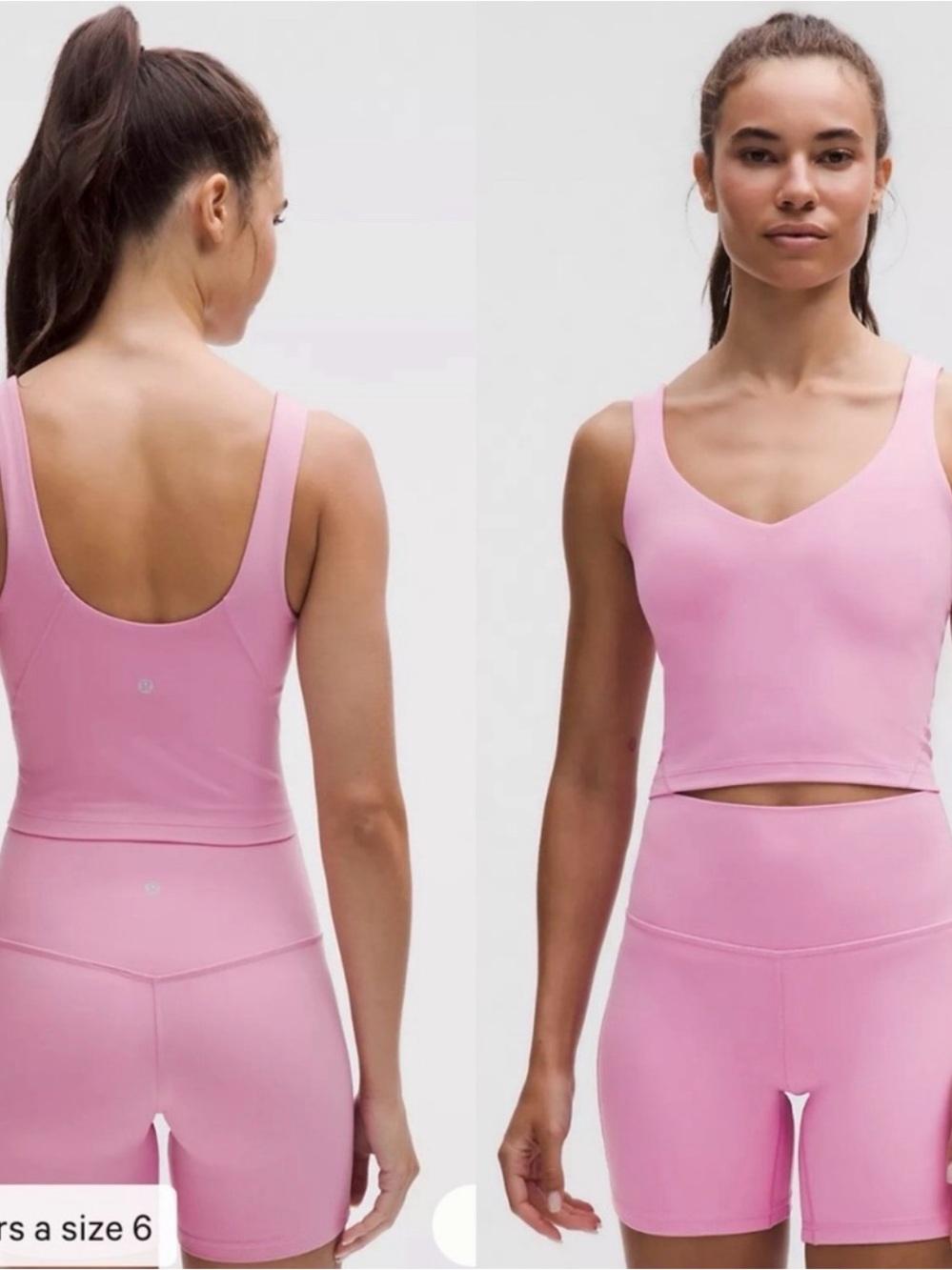 Lululemon Align Tank Top Pink Frosting
